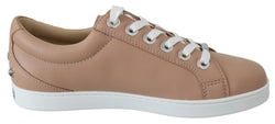 Powder Pink Nappa Leather Sneakers Jimmy Choo