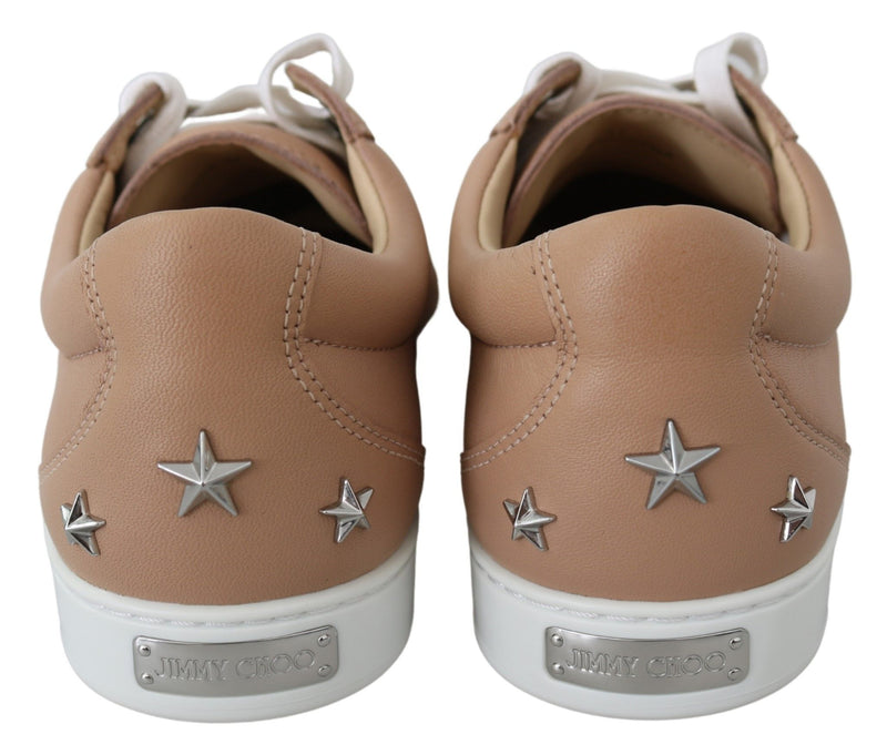 Powder Pink Nappa Leather Sneakers Jimmy Choo