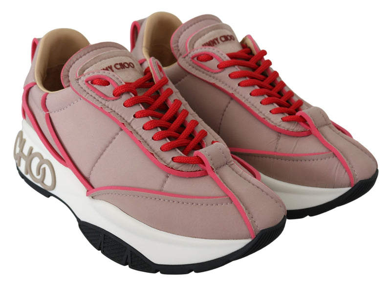 Ballet Pink Chic Padded Sneakers Jimmy Choo