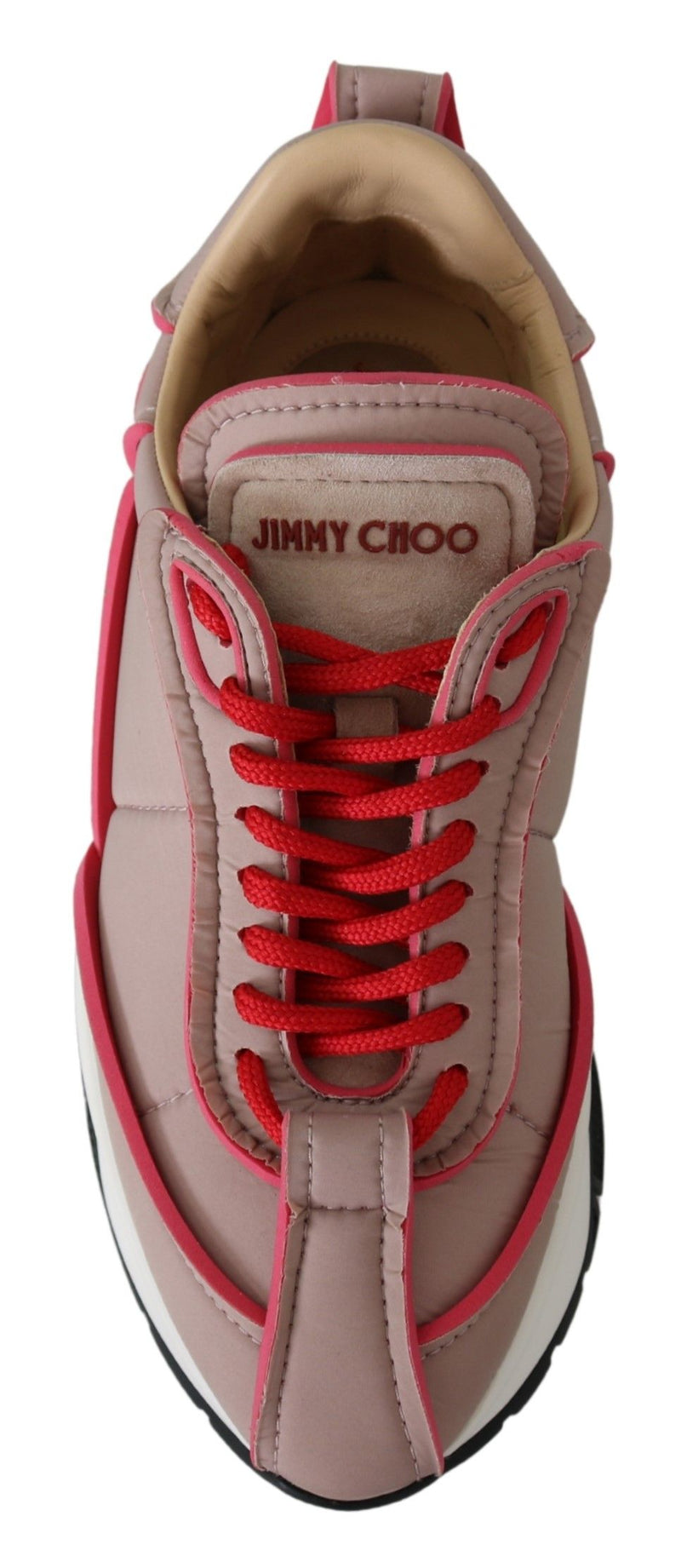 Ballet Pink Chic Padded Sneakers Jimmy Choo