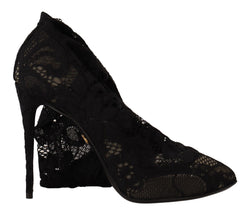 Elegant Stretch Sock Boots in Sleek Black Dolce & Gabbana