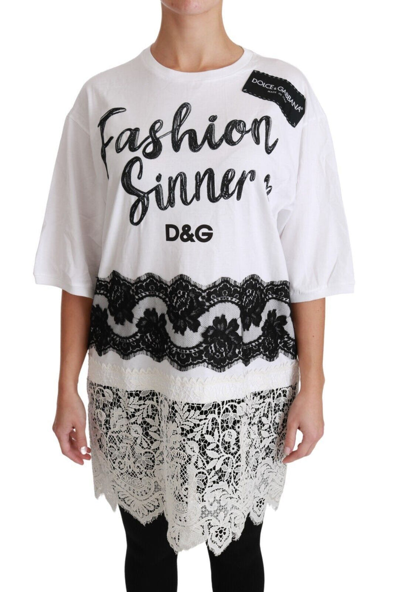 Chic DG Fashion Sinners Oversized Tee Dolce & Gabbana