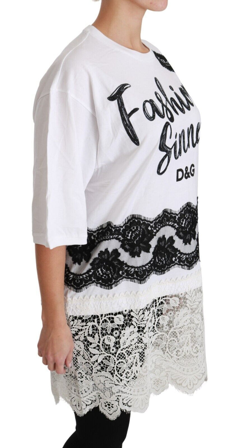 Chic DG Fashion Sinners Oversized Tee Dolce & Gabbana