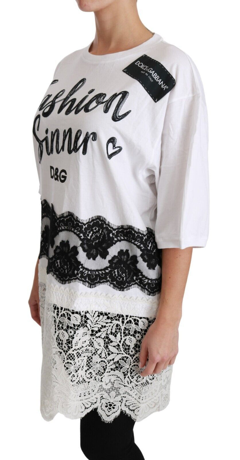 Chic DG Fashion Sinners Oversized Tee Dolce & Gabbana