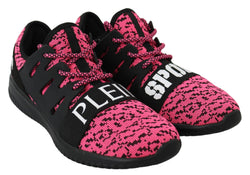 Chic Pink Blush Athletic Sneakers Plein Sport