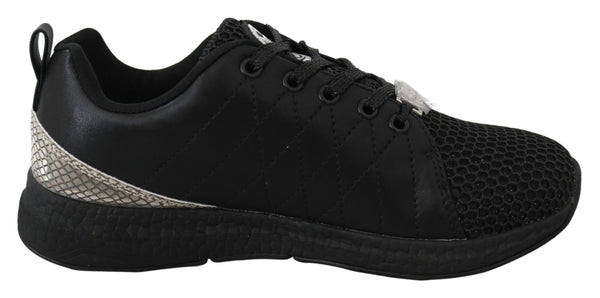 Exquisite Black Runner Gisella Sports Sneakers Plein Sport