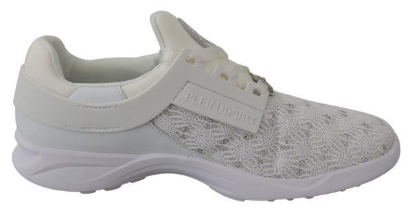 Sleek White Runner Beth Sport Sneakers Plein Sport