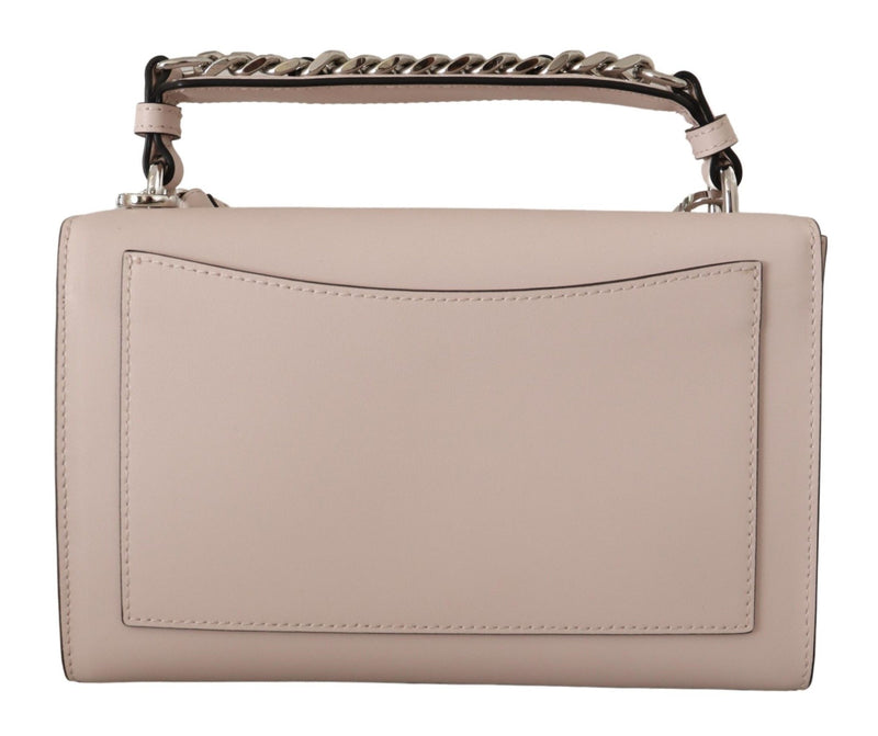 Mauve Elegance Leather Shoulder Bag Karl Lagerfeld