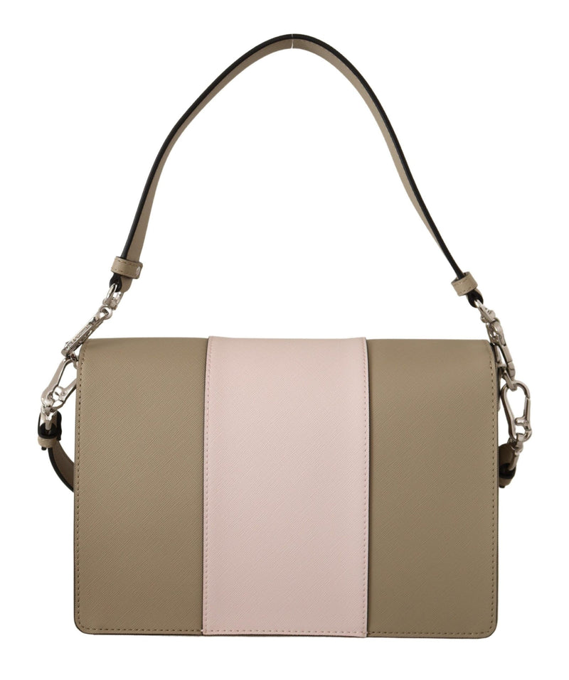 Chic Sage Shoulder Bag with Dual Straps Karl Lagerfeld