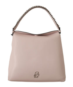 Elegant Mauve Chalk Leather Shoulder Bag Karl Lagerfeld