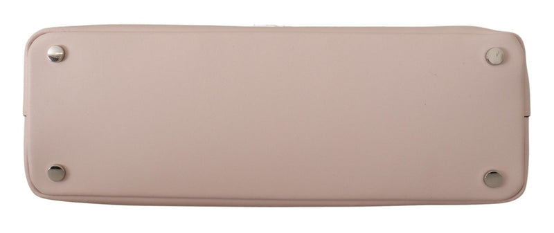 Elegant Mauve Chalk Leather Shoulder Bag Karl Lagerfeld