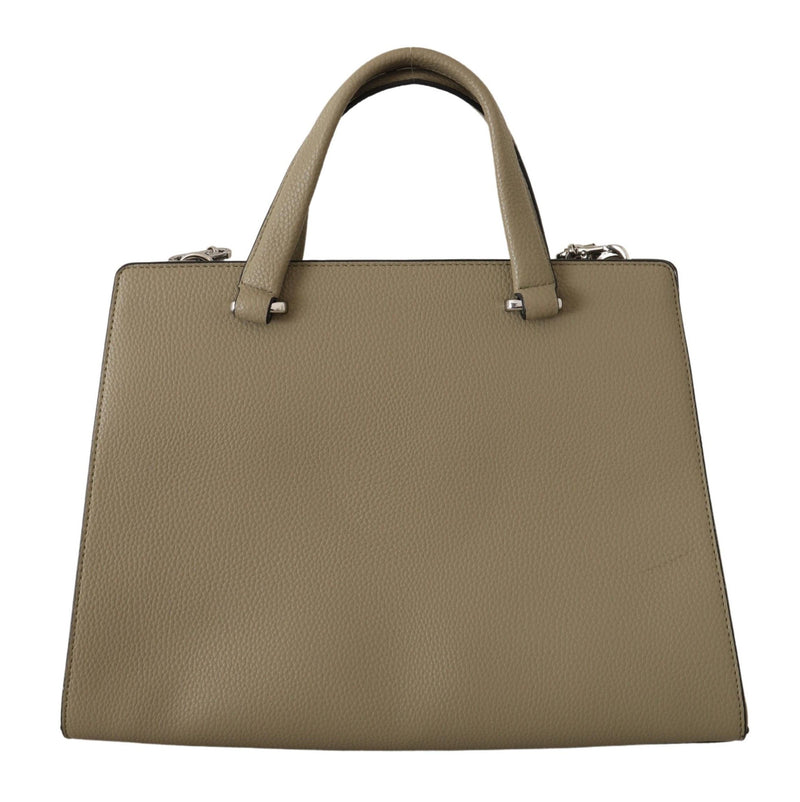 Enchanting Sage Green Leather Tote Karl Lagerfeld