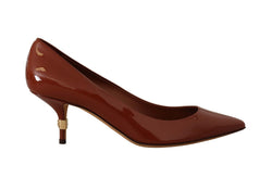 Elegant Patent Leather Heels Pumps Dolce & Gabbana