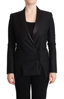 Elegant Black Double-Breasted Blazer Costume National