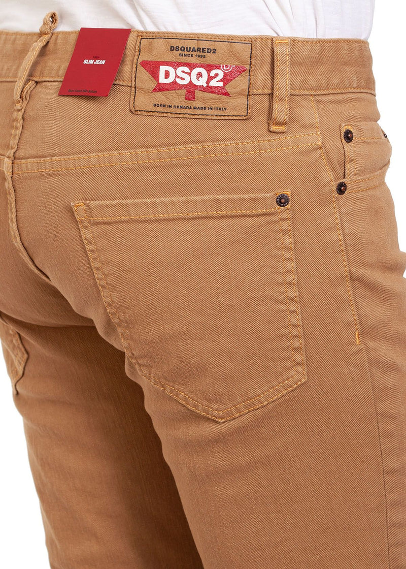 Brown Cotton Men's Jeans Dsquared²