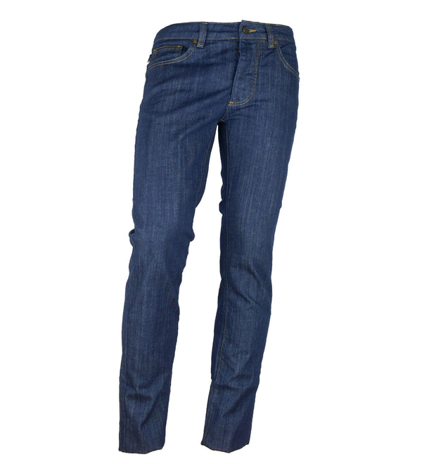 Elegant Dark Blue Denim Essentials Cavalli Class