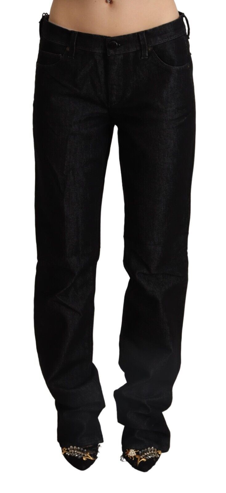 Chic Straight Cut Low Waist Jeans Ermanno Scervino