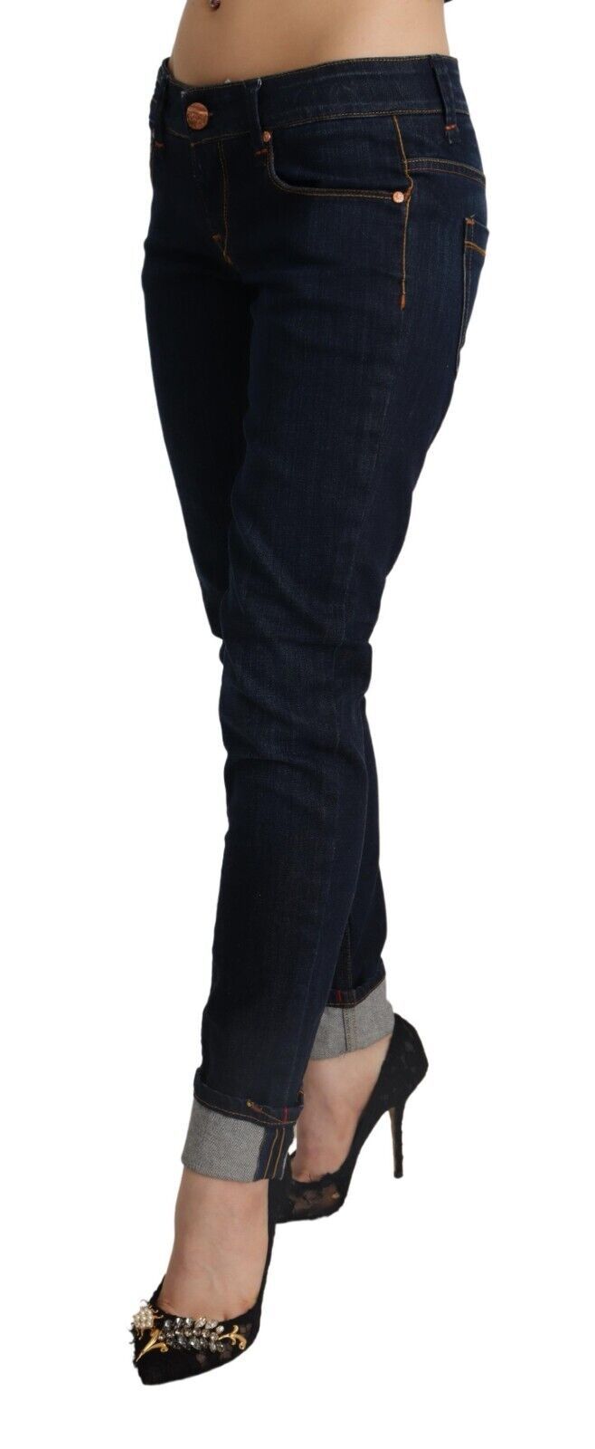 Slim Fit Dark Blue Denim Elegance Acht