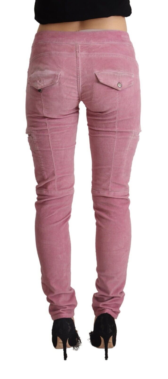 Chic Pink Low Waist Skinny Jeans Acht