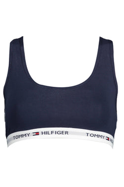 Blue Cotton Women Sports Bra Tommy Hilfiger