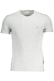 Gray Cotton Men T-Shirt Guess Jeans