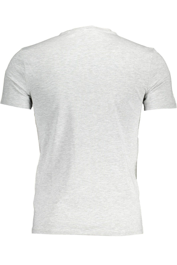 Gray Cotton Men T-Shirt Guess Jeans