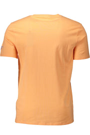 Orange Cotton Men T-Shirt Guess Jeans