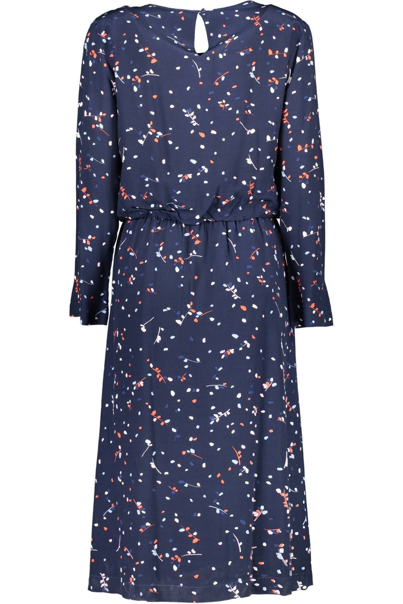 Blue Viscose Women Dress Gant