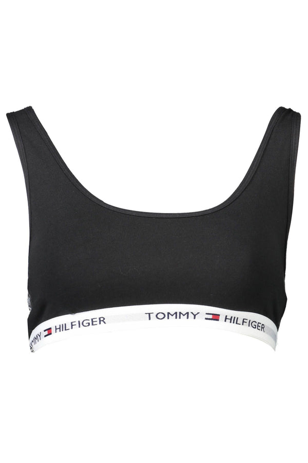 Black Cotton Women Sports Bra Tommy Hilfiger