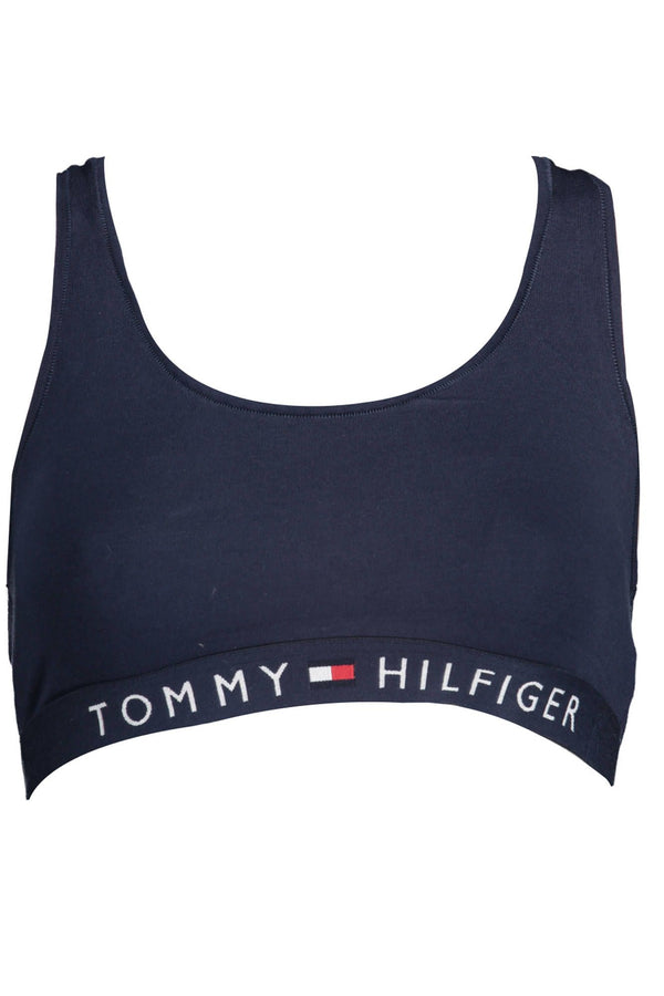 Blue Cotton Women Sports Bra Tommy Hilfiger