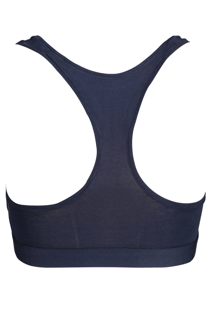 Blue Cotton Women Sports Bra Tommy Hilfiger