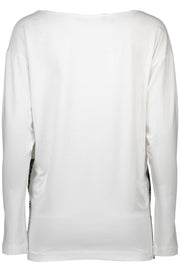 White Cotton Women Top Love Moschino