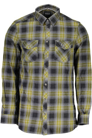 Green Cotton Men Shirt Guess Jeans