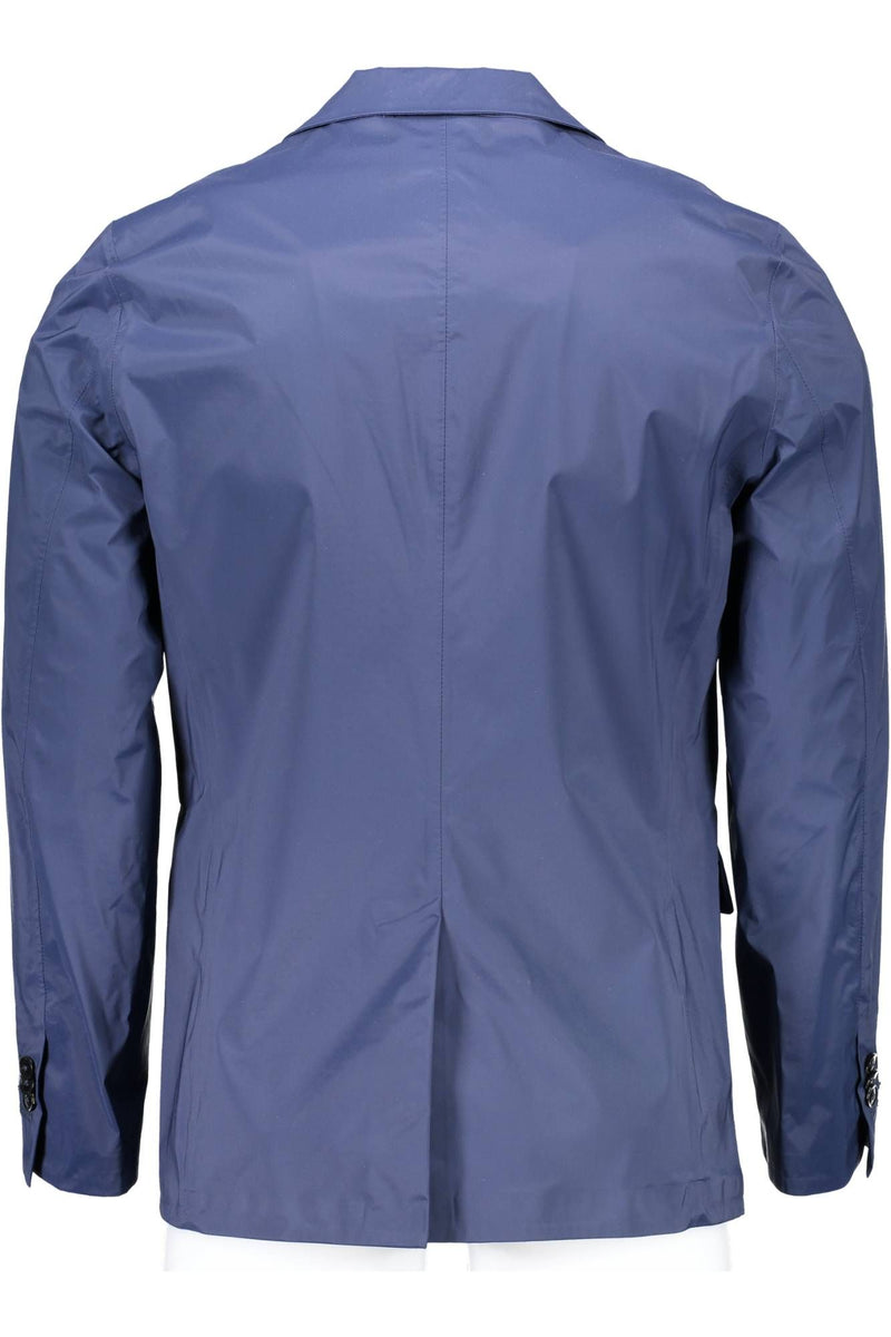 Blue Nylon Men Jacket Gant