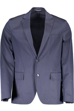 Blue Cotton Men Jacket Gant