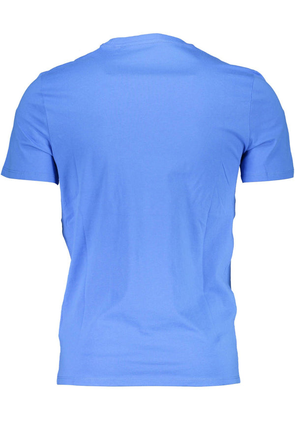 Blue Cotton Men T-Shirt Guess Jeans