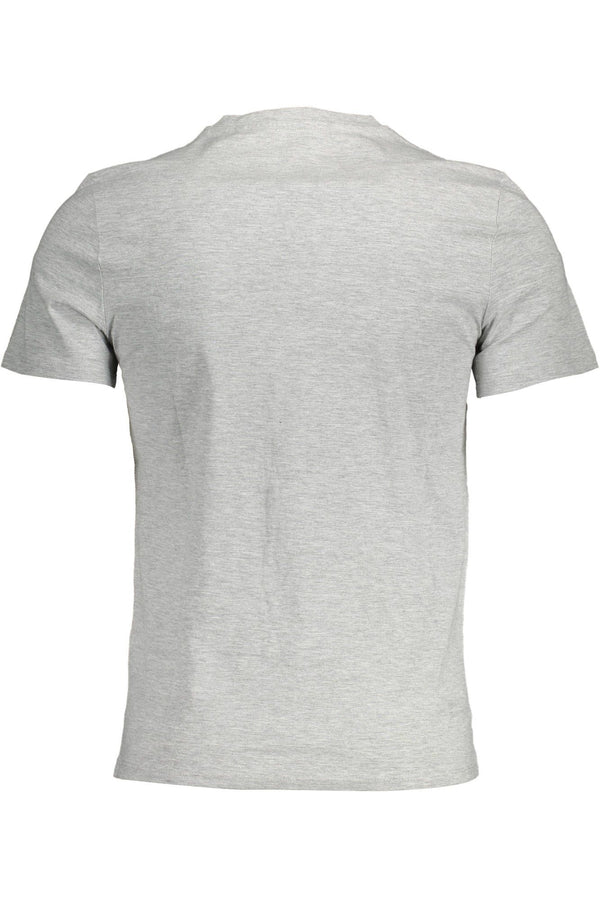 Gray Cotton Men T-Shirt Guess Jeans