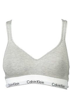 Gray Cotton Women Bralette Calvin Klein