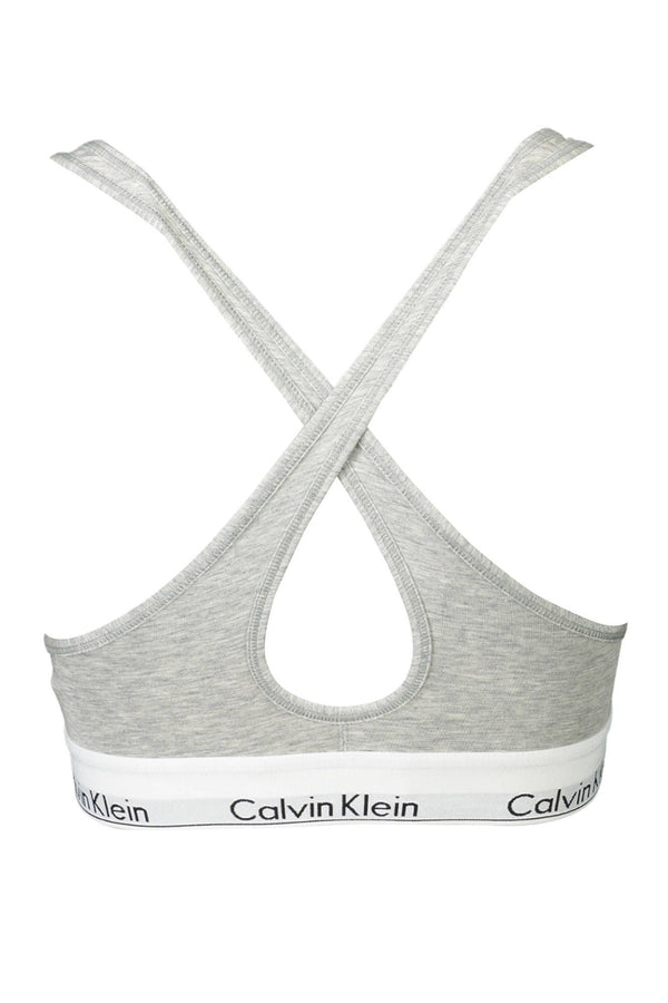 Gray Cotton Women Bralette Calvin Klein