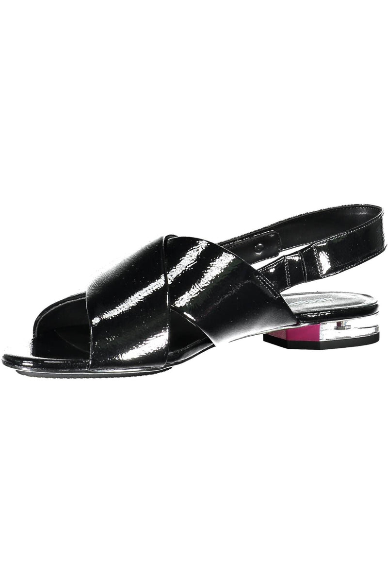 Black Polyethylene Women Sandal Calvin Klein