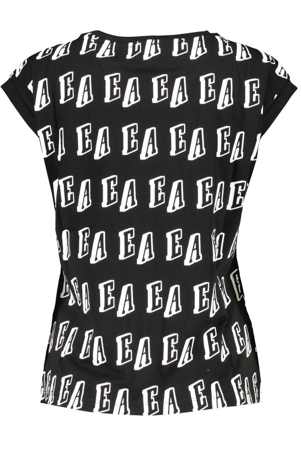 Black Cotton Women Top Emporio Armani