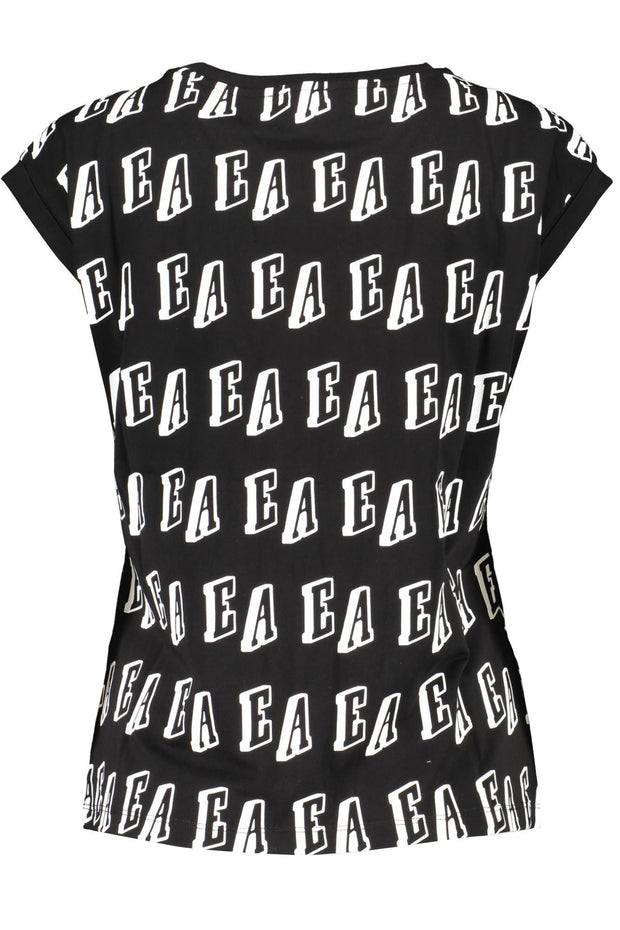 Black Cotton Women Top Emporio Armani