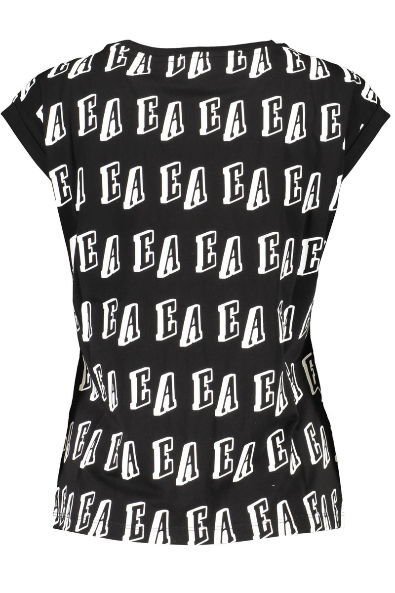 Black Cotton Women Top Emporio Armani