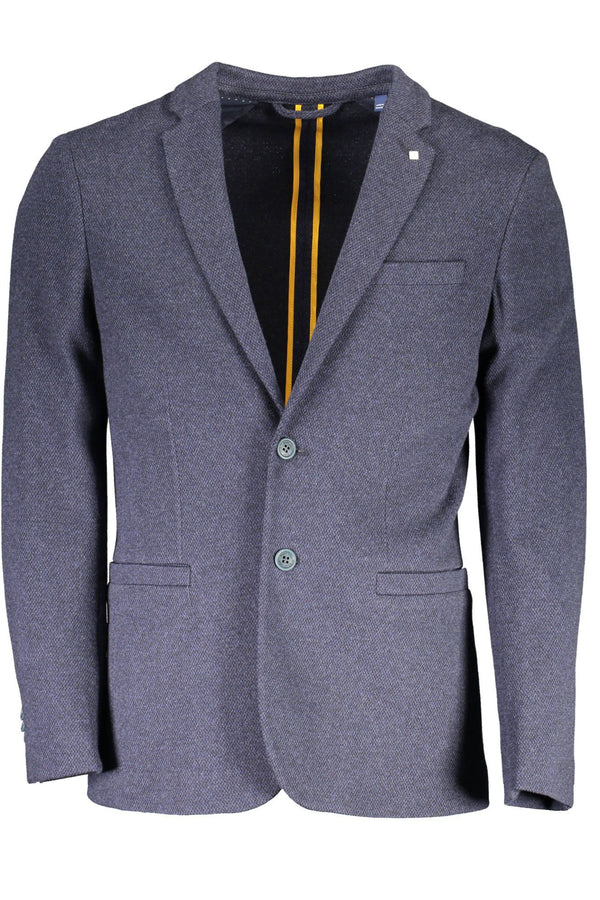 Blue Cotton Men Jacket Gant