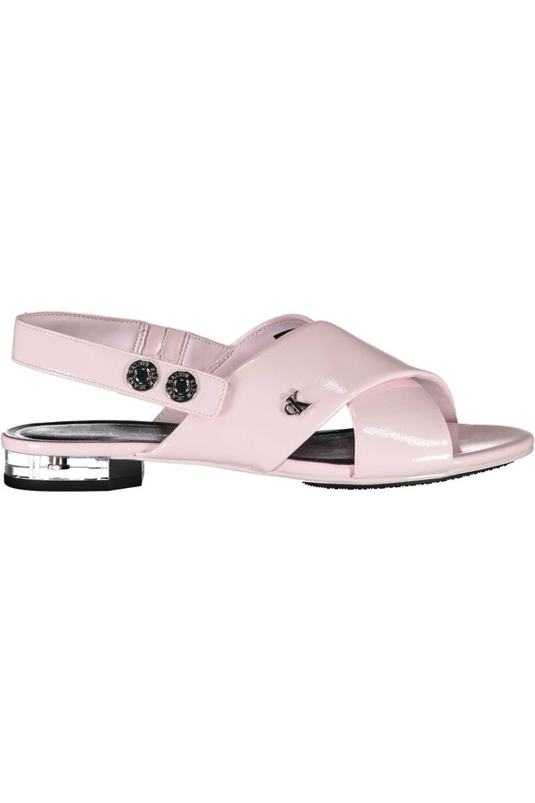 Pink Polyethylene Women Sandal Calvin Klein