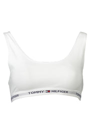 White Cotton Women Sports Bra Tommy Hilfiger