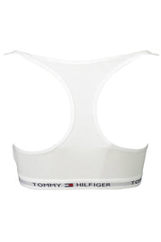 White Cotton Women Sports Bra Tommy Hilfiger