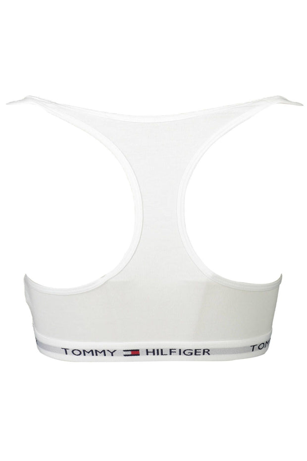 White Cotton Women Sports Bra Tommy Hilfiger