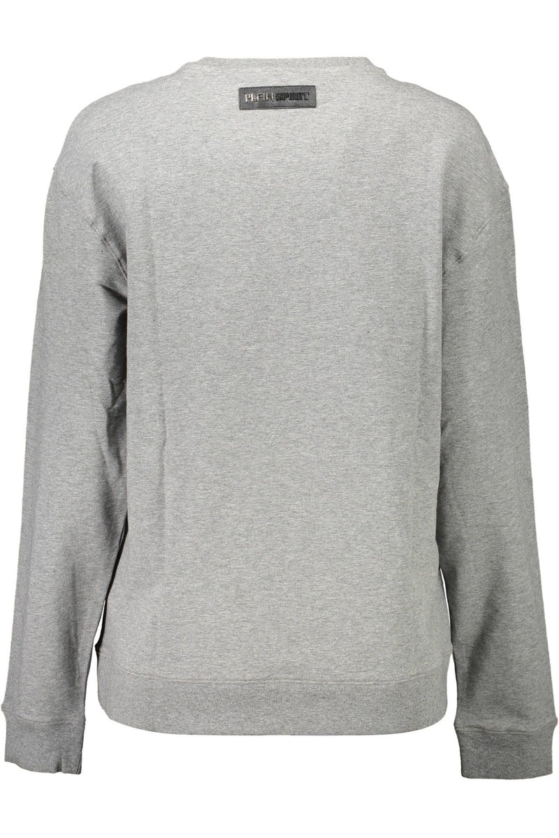 Gray Cotton Women Sweater Plein Sport