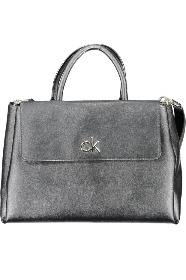 Black Polyvinylchloride Women Handbag Calvin Klein